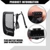 X AUTOHAUX Motorcycle LED fairing lower grille indicator light for