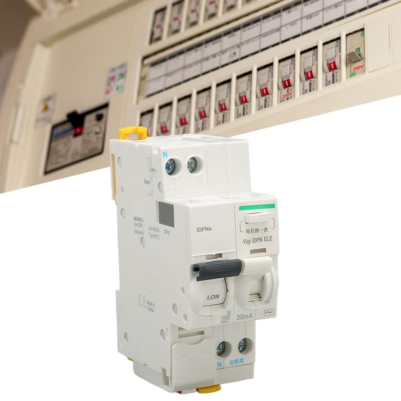 Circuit Breaker Air Switch 1P N AC 230V Leakage Protection