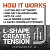 1"-8 x 36" L-Bolt Concrete Anchor Bolt - Hot Dip