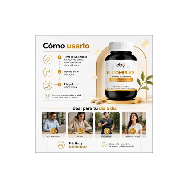 Complejo Vitaminas Grupo 500 Por Cápsula