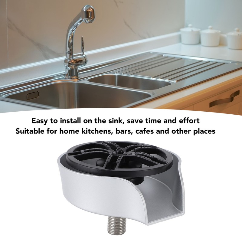 Automatic Glass Rinser Stainless Steel Cup Washer Professional Rust Resistant