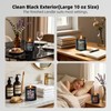 12 Pack Inspirational Black Candle Tins with Lids, 10 oz