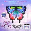 FORMIZON Butterfly Costume Women's Double-Sided Print, Butterfly Wings Adults, 4-Piece