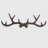 KiaoTime l Vintage Rustic Cast Iron Deer Antlers Wall Hat