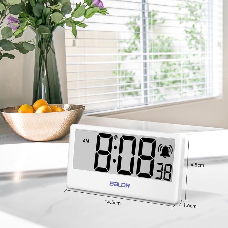BALDR Digital Clock with Internet Time - WiFi Alarm Clock