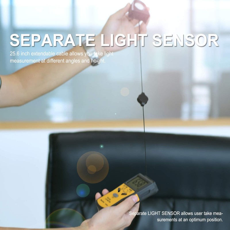 ANNMETER Digital Illuminance Meter, AN-881D Handheld Exposure Meter, Lumen Tester