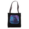 Cyberpunk Degu Runner Future City Tote Bag