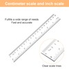 6 Stück Kunststoff Lineal 15cm/20cm/30cm Plastik Transparent Grundschule Kinder Klasse