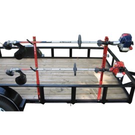 JUNGLE JIM'S 2 TRIMMER TRAILER RACK SYSTEM HOLD 2 TRIMMERS 2TR New in Box