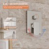 Kurpot Shower System, 10'' High Pressure Brushed Nickel Shower Head