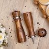 Haomacro 2 Pack Acacia Wood Salt and Pepper Grinder Set,