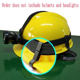 20 PCS Hard Hat Accessories for Headlamp,Headlamp Hook,hard hat Light Clip,Helmet Clip,Hard Hat Clips Easily Mount Headlamp on Narrow-Edged Helmet