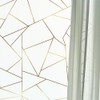 Privacy Window Film White Irregular Geometry, Non-Adhesive Glass Door Film