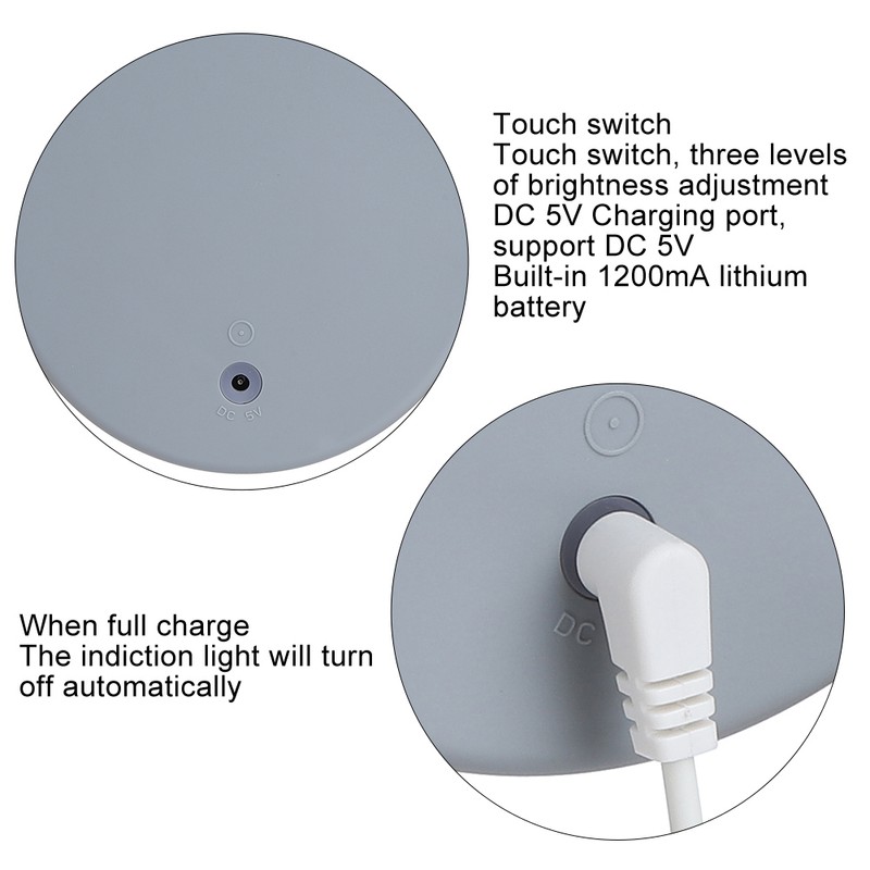 Foldable Touch Dimmable Reading LED Night Light Portable Lantern Lamp