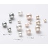 Cotton Pearl Earrings, Pearls, Choose from 3 Colors & 4