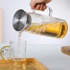 1.5 L Glass Pitcher with Lid and Spout, Cold or