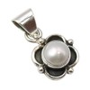 SilverStarJewel Colgante de plata de ley 925 con perla tcw