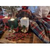 Unbranded Christmas candle holders red