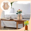 NBEADS 2 Sets Wood Vase for Flower, 3D Flower Wood