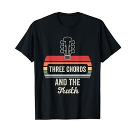 Three Chords And The Truth Guitar Vibes T-Shirt