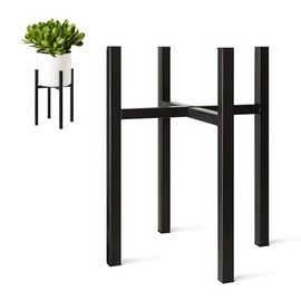 Kosydown Basic Plant Stand, Adjustable Size Fits 9"-15" Large Plant Pot, Metal Planter Stand Indoor Outdoor, Modern Plant Holder for Patio