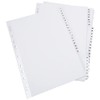 Q-Connect 1-50 Index Multi-Punched Reinforced Board Clear Tab A4 White