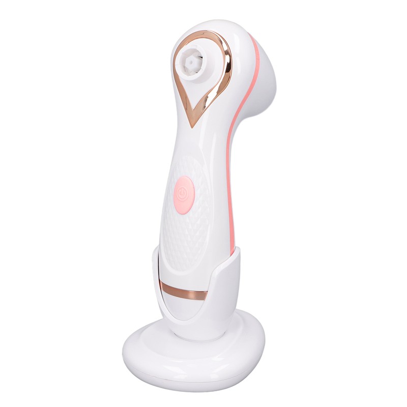 Electric Facial Cleansing Brush 3 Head Massage Facial Exfoliating Silicone