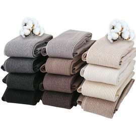 Viktrui Cotton Tights, Compression 7.1 oz (200 g), Women's Ribbed Pattern, Knit Tights, 600 Denier, Thick Stockings, Anti-pilling, Warm, Thick Stockings, Pantyhose, Cold Protection, Heat Retention,