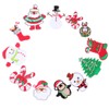 12pcs Christmas Embroidered Cloth Patches Cartoon Iron On Sew On