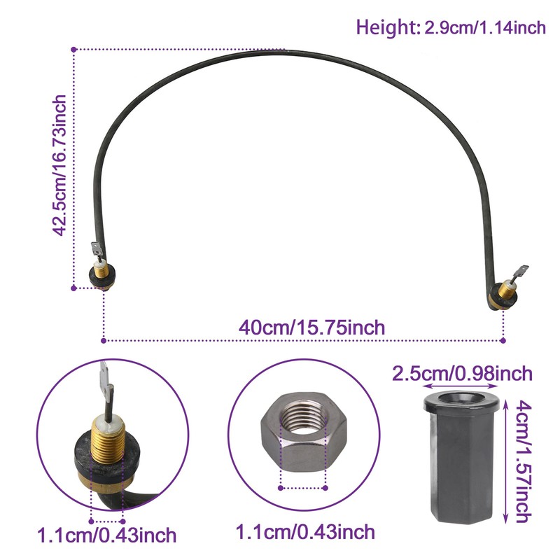 Sevender W10518394 Dishwasher Heating Element Replacement for Whirlpool, Replaces 977737,8194250,8563007,8572861,AP5690151,W10134009