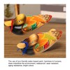 1 Pair Wooden Mandarin Duck Ornament Water Based Paint Romantic