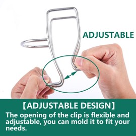 Adjustable Washing Machine Washer Drain Hose Holder Hook, Laundry Tub Hose Guide Clip, Universal Utility Sink Hose Clamp, 304 Stainless Steel