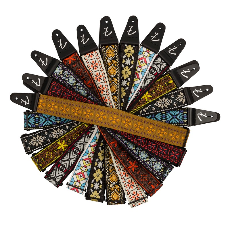 Fender Pasadena Woven Guitar Strap - BLUE SNOWFLAKE