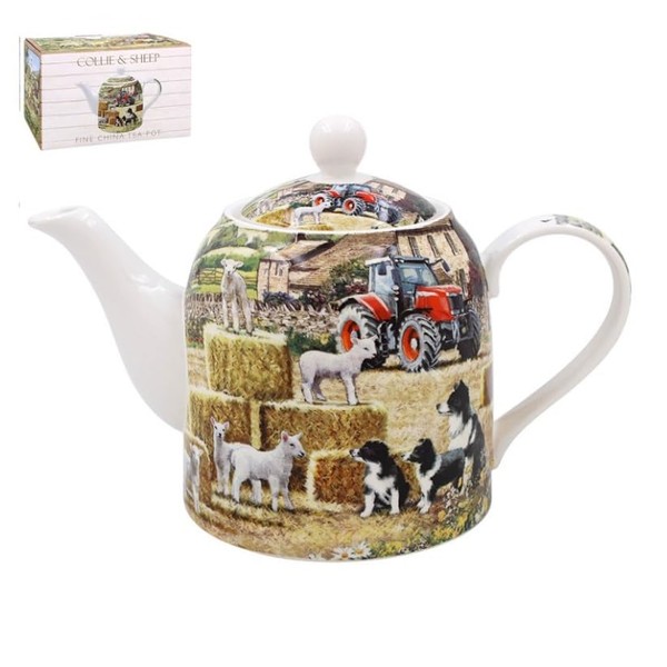 The Leonardo Collection Macneil Studios Collie & Sheep Tea Pot