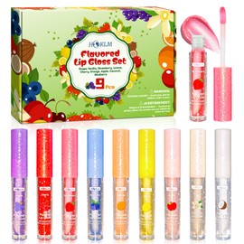 HCKLM 9 Pcs Mini Lip Gloss Bulk,Long Lasting Moisturizing with Vitamin E