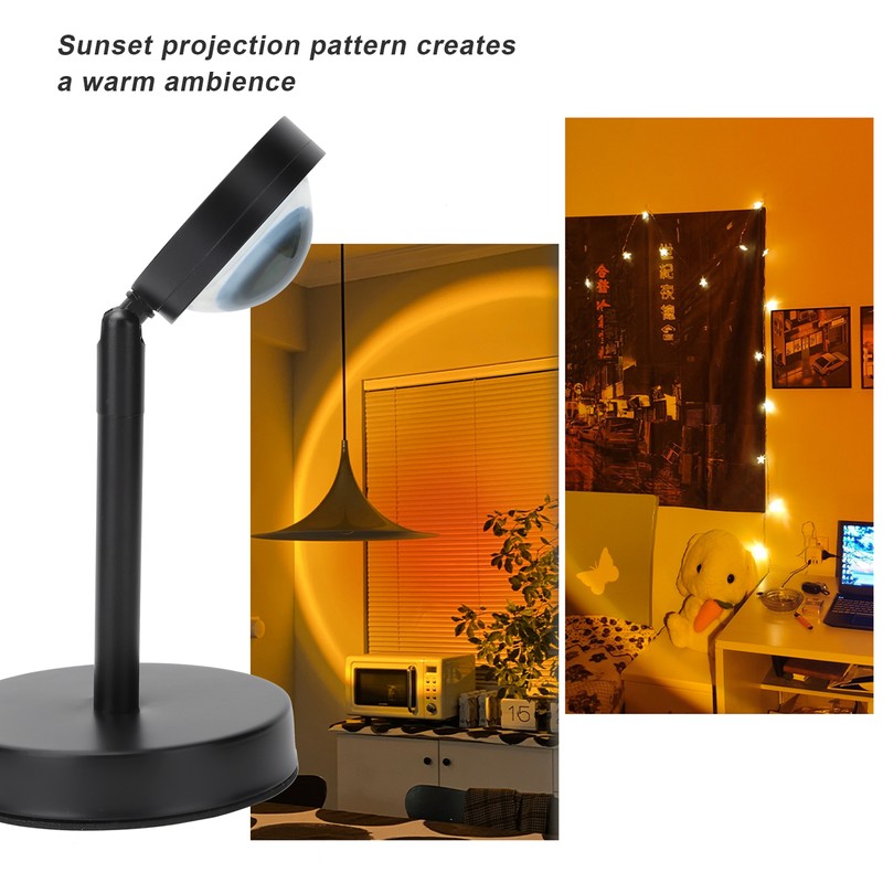Sunset Light 180° Rotating Sundown Pattern Projection Floor Lamp USB