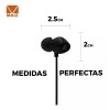 Maíz 4pz Audifonos Alambricos In-ear Jack 3.5mm Manos Libres Pc