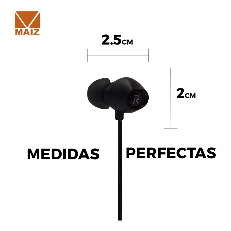 Maíz 4pz Audifonos Alambricos In-ear Jack 3.5mm Manos Libres Pc