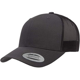 Yupoong YP Classics Retro Trucker Cap, Charcoal, OSFA