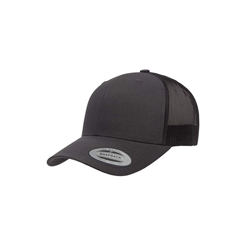 Yupoong YP Classics Retro Trucker Cap, Charcoal, OSFA