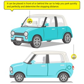 BBTO Double Garage Parking Aid Tennis Tennis Ball for Garage Parking includes Retracting Ball Sensor Assist Solution Car Stop Indicator (6 Pieces)