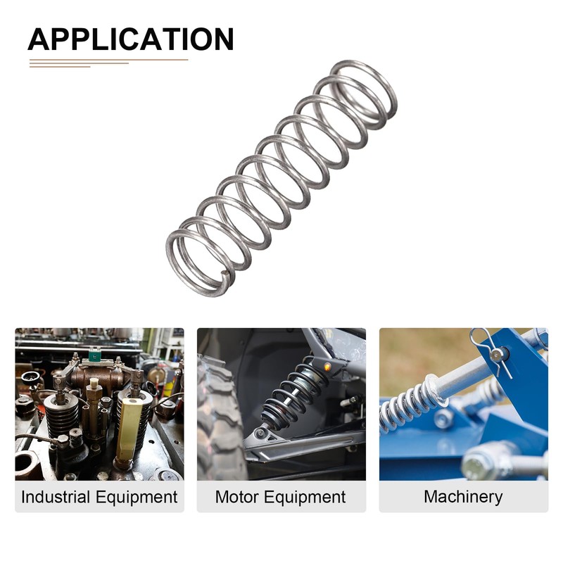 DTGN 0.4x4x15mm(DxODxL) Compression Springs, 10 Pack Perfect for Machinery, Spring