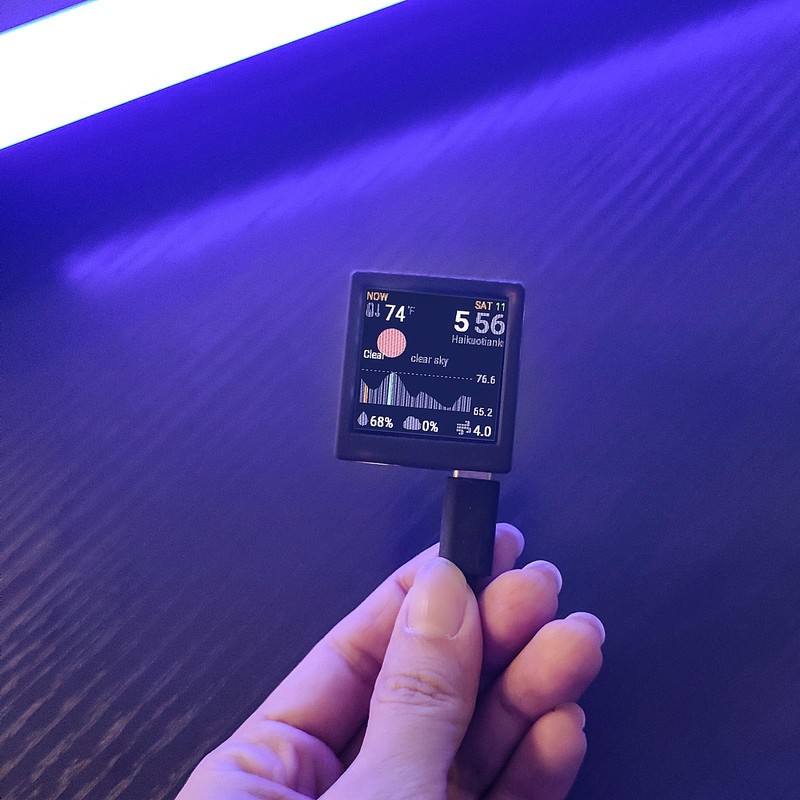 VBT12335 WiFi Clock for Desk Decor, Digital Clock DIY Programming,