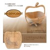 3d Apple Basket Three-dimensional Peaches Hamper, Interior Storage Table Bamboo