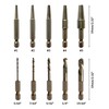 NordWolf 10-Piece Stubby Left Hand Reverse Drill Bit and Screw