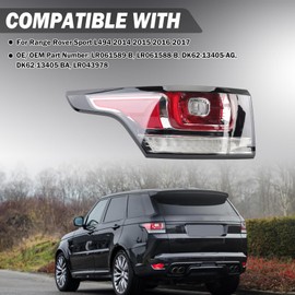 Clidr LED Tail Light for Range Rover Sport L494 2014 2015 2016 2017 Driver Side Clear Rear Lamp Brake Light LR061589-B(Left)