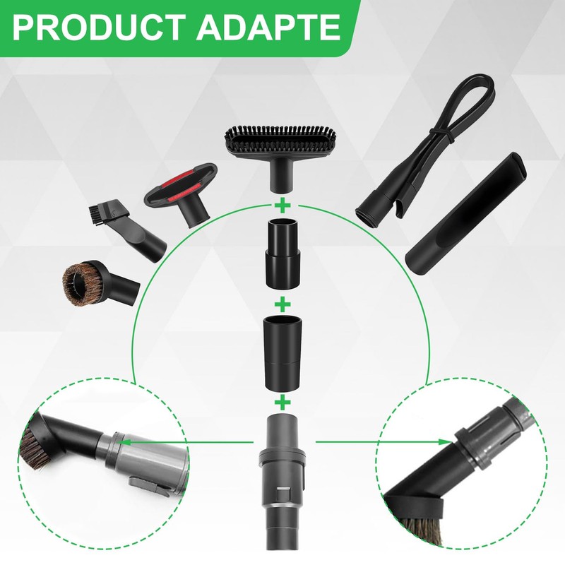 12-Piece Vacuum Attachments Compatible with Shark Navigator Lift-Away NV360 NV352