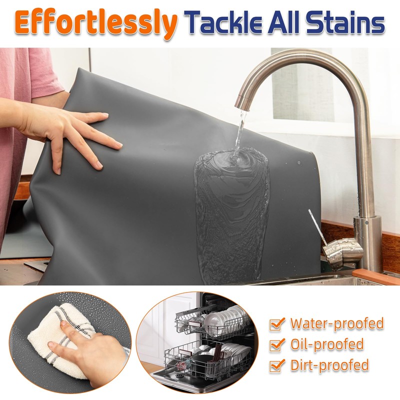 Warome Silicone Mat,78.7”x 23.6” Heat Resistant Mats for Countertop,Extra Large