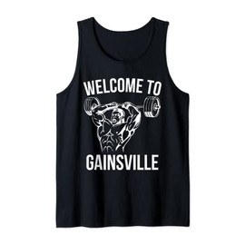 Willkommen in Gainsville mit Jacked Guy Doing Trizeps Tank Top