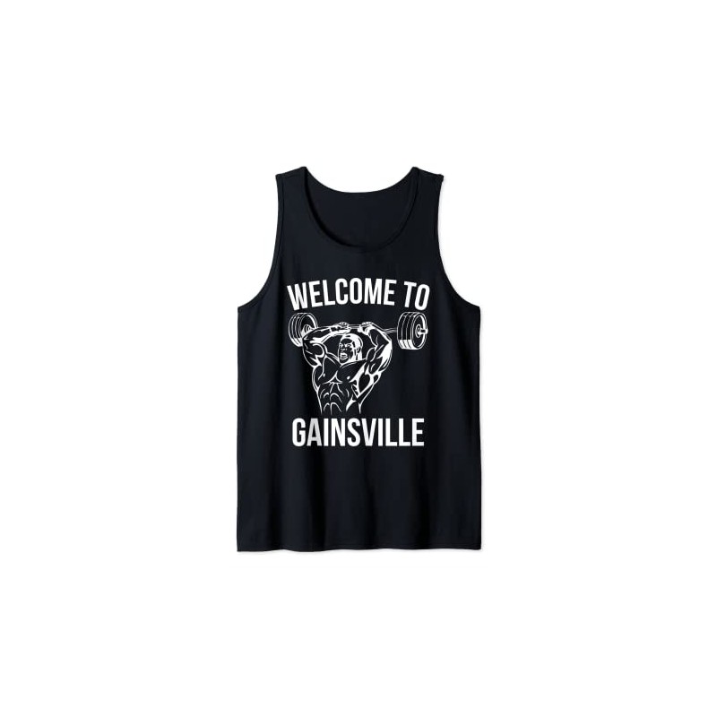 Willkommen in Gainsville mit Jacked Guy Doing Trizeps Tank Top